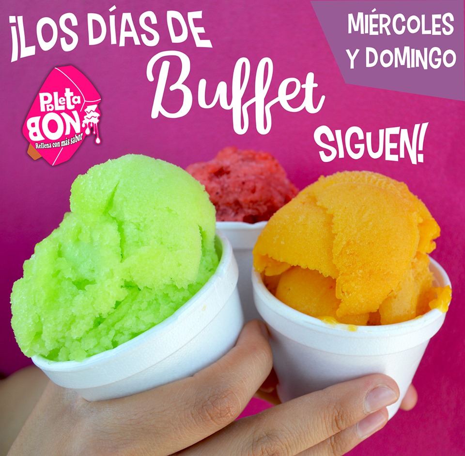 Querrás tener más estómago para este Buffet de Helados en Paleta Bon!